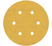 Papel de molienda experto c470 con 6 orificios para lijadora excéntrica, 150 mm, g 320, 50 pc.