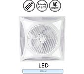 Ventilador de techo con luz ac con mando blanco 60 cm solo verano