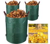 Bolsas de desechos de jardín xxl bolsa de hierba bolsa de hoja 272l 3x 3x bolsas de desecho de jardín