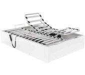 Canapé abatible articulado con motor ankara altura 34 cm - blanco - 160x200 cm (2 de 80x200)