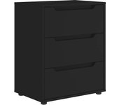 Aparador | aparador de comedor | armario de cocina visnes negro 60x40x73 cm madera de ingeniería cfw168082