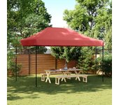Vidaxl tienda de fiesta plegable pop-up burdeos 440x292x315 cm