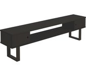 Max -mueble tv, mesa de televisión, acabado color negro. medidas: 110 x 40 x 30 cm.