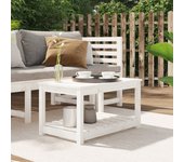Maison exclusive - mesa de jardín madera maciza de pino blanco 82,5x50,5x45 cm