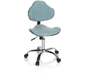 Silla de escritorio para niños / silla alta kiddy gti-3 tela menta hjh office
