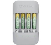 Cargador de pilas varta eco charger pro + 4 pilas 800 mah aaa 56813