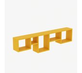 Estante de pared amanos amarillo