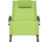 Tumbona de jardín | tumbona de exterior | silla con almohada textileno verde cfw598984