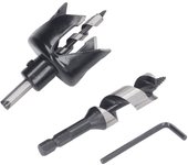 Juego de brocas para sierra de corona de bola de 4 puntas para carpintería, brocas escariadoras para madera, plástico y placas de yeso