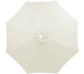 Funda para sombrilla de 3m, 8 varillas, impermeable, resistente a los rayos uv, tela de repuesto, para patio, exterior, terraza, beige