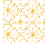 Papel pintado floral victoriano amarillo