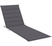 Tumbona de jardín | silla de exterior | sillon jardín con mesa y cojín de madera de pino impregnada cfw601191