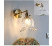 Aplique de pared estilo granja e27, luz de pared ajustable a 180 grados para mesita de noche,para dormitorio y sala de estar (bombilla no incluida)