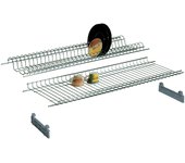 Estante desagüe vajilla acero crom con soporte 56 cm