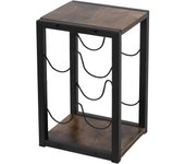 Botellero para 4 botellas 24x21x37,5 cm soporte vintage organizador para vinos