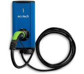 Cargador coche ecotech icon is22c - 22kw, 32a. cable de 5m tipo 2. aluminio apto para interior y exterior.