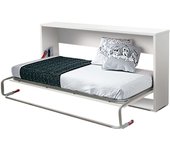 Cama nido abatible dormitorio juvenil blanco 90x190 cm