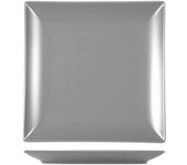 6 platos de gres boston gris fruta 18x18 h&h