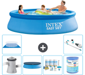 Paquete de piscina - intex - alrededor - 305x305x76 cm + accesorios a960