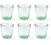 H&h 6 vasos de vidrio reciclado sac cl.28