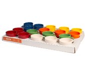 H&h juego de 24 tazas de café ibiza de gres surtido cc 10