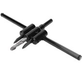 Kit de sierra perforadora ajustable de acero de aleación para cortar madera y plástico de forma redonda (