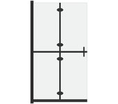 Mampara de ducha plegable vidrio esg esmerilado 100x190 cm