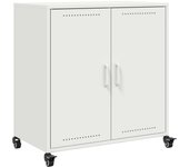 Aparador de acero laminado en frío blanco 68,5x39x72 cm