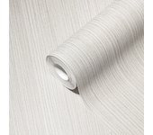 Papel pintado liso blanco, gris y oro - 53 cm x 10,05 m - a.s. création