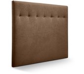 Cabecero dakota tela cabecero de cama tapizado para camas de 90 y 105 (115 x 120 cm) tela marron sueños zzz
