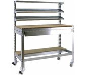 Banco de trabajo simonwork mobile bt1 box 1500 gris/madera - 338199211157514 - simon rack