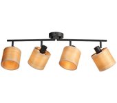 Mexlite - foco - bambus - natural - bambú - foco de superficie - e14 - 3668zw