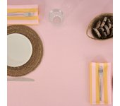 Pack 2 unidades servilletas maglia liso rosa y yema 45x45