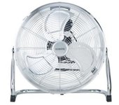 Ventilador de suelo industrial - ventilador de circulación de aire - oceanic - 120 w - 3 velocidades - ø 45 cm - cromo