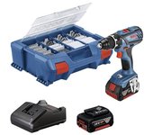 Atornillador a batería gsr 18v-28 2 x de 40 ah. gal. set 82 ac