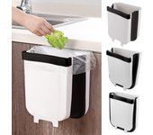 Cubo de basura de cocina plegable, pequeño cubo de basura portátil, adecuado para cajones de dormitorio, dormitorios y automóviles.