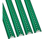 Vevor paquete de 4 postes de señalización en forma de u de 8 pies, verdes, de acero duradero, ideales para jardines,cpatios,granjas o cruces caminos