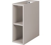 Estante de baño, cachemira, 20 x 57 x 46 cm, tiradores negros