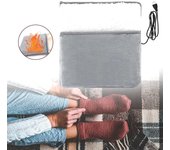 Calentador de pies con carga usb, funda calefactora para pies, alfombrillas de invierno, calentador de pies eléctrico lavable para el hogar
