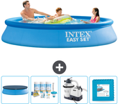 Paquete de piscina - intex - alrededor - 305x305x61 cm + accesorios cb60