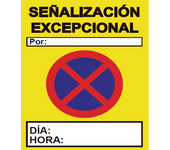Señales viales pvc señalización excepcional 500 x 700 mm sekureco