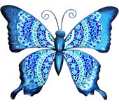 Origen home decor - adorno pared mariposa adorno pared | jardin azul - 19x0x24 cm