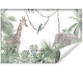 Papel pintado con foto de animales de la selva para cuarto infantil 520cm x 318cm