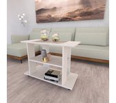 Mesa con ruedas madera fsc® mod. pilar. henor. 90x40x65.5 roble stel