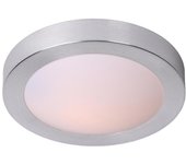 Lucide fresh - lámpara de techo baño - ø 35 cm - 2xe27 - ip44 - cromo mate