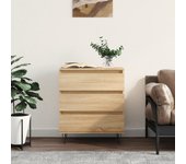 Aparador | aparador de comedor | armario de cocina de madera contrachapada roble sonoma 60x35x70 cm cfw24629