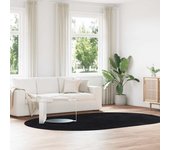 Alfombra de pelo largo negra navarra 300x200 cm poliéster