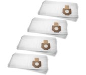 Vhbw 20x bolsa compatible con bosch vac140s, vac140a aspiradora - vellón micro, 27,9 cm x 64,3 cm blanco