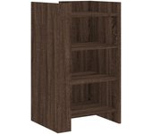 Aparador | aparador de comedor | armario de cocina madera contrachapada marrón roble 45x35x75 cm cfw75822