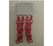 Cortina mosquitera aluminio rojo | an. 1,40m x al. 2m | protección insectos, puerta, exterior, interior, hogar, oficina